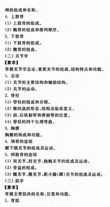 2021年湖北成人高考专升本层次《医学综合》科目考试大纲图3