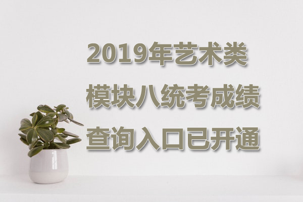 2019年安徽艺术类模块八统考成绩查询入口【1月23日正式开通】