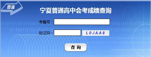 2021年宁夏会考成绩查询入口