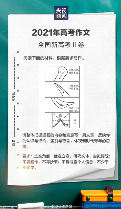 2021年辽宁高考作文题目出炉！