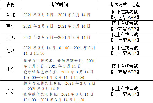 2021湖南信息学院艺术类考试时间及注意事项