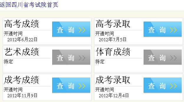2013四川美术联考成绩查询入口