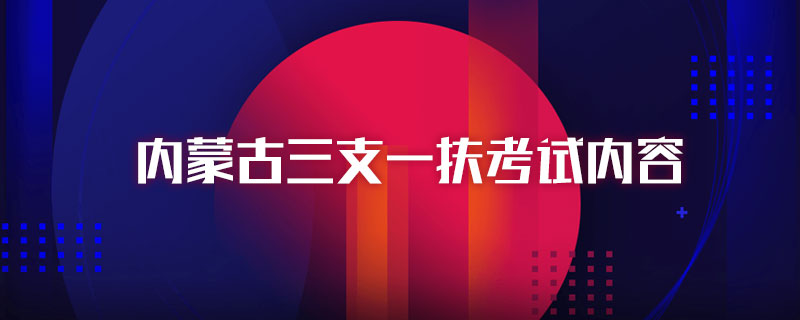 内蒙古三支一扶考试内容