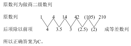 2021年湖北公务员考试行测练习：数字推理（198）图3