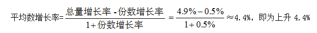 事业单位行政职业能力测验之资料分析：速解平均数增长率图2