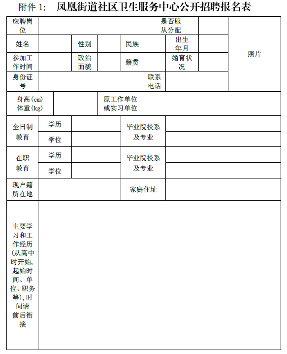 2019年鄂州市凤凰街道招聘公告图1
