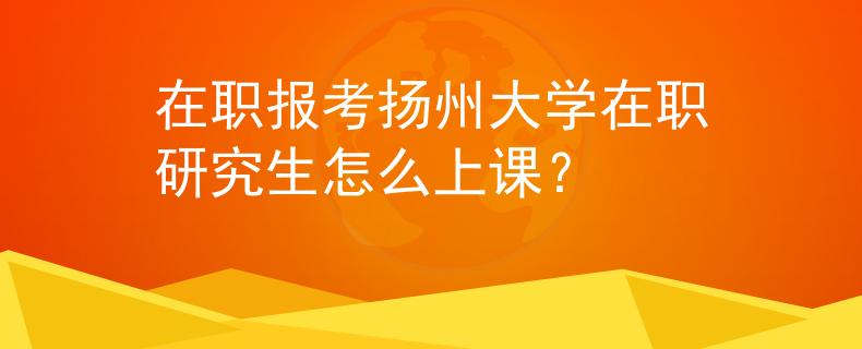 在职报考扬州大学在职研究生怎么上课？