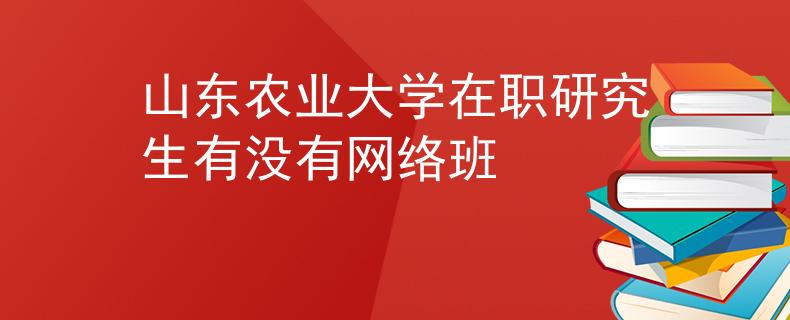 山东农业大学在职研究生有没有网络班