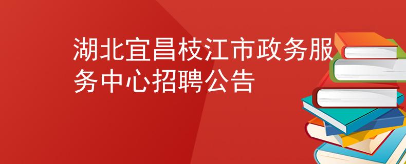 湖北宜昌枝江市政务服务中心招聘公告