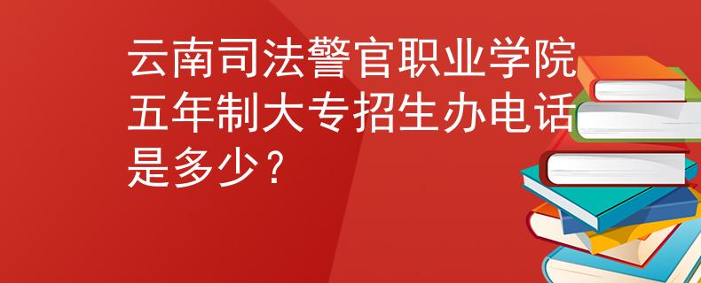 云南司法警官职业学院五年制大专招生办电话是多少？