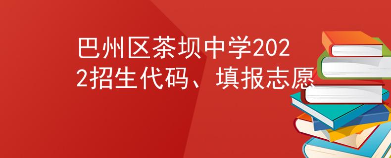 巴州区茶坝中学2022招生代码、填报志愿