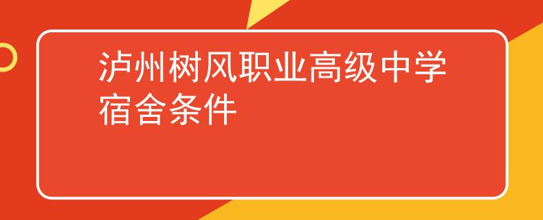 泸州树风职业高级中学宿舍条件