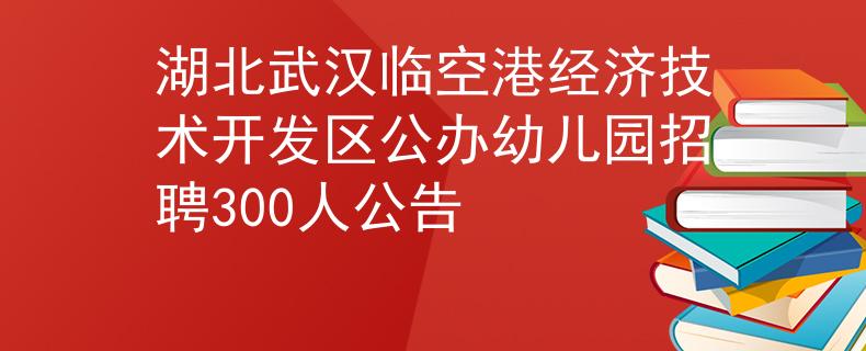 湖北武汉临空港经济技术开发区公办幼儿园招聘300人公告