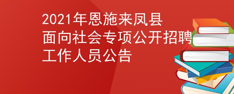 2021年恩施来凤县面向社会专项公开招聘工作人员公告