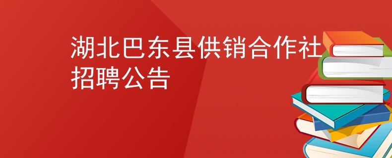 湖北巴东县供销合作社招聘公告