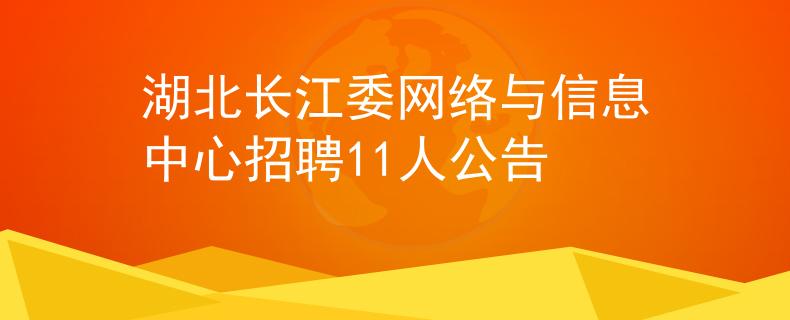 湖北长江委网络与信息中心招聘11人公告