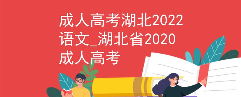 成人高考湖北2022语文_湖北省2020成人高考