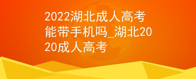 2022湖北成人高考能带手机吗_湖北2020成人高考