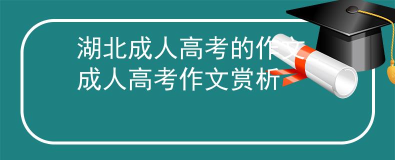 湖北成人高考的作文_成人高考作文赏析