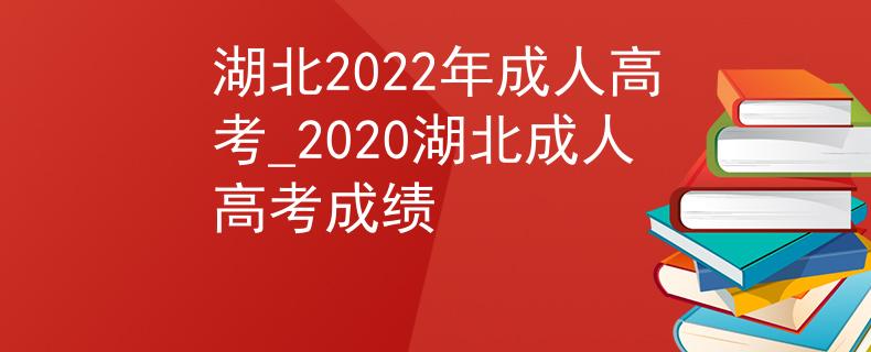 湖北2022年成人高考_2020湖北成人高考成绩