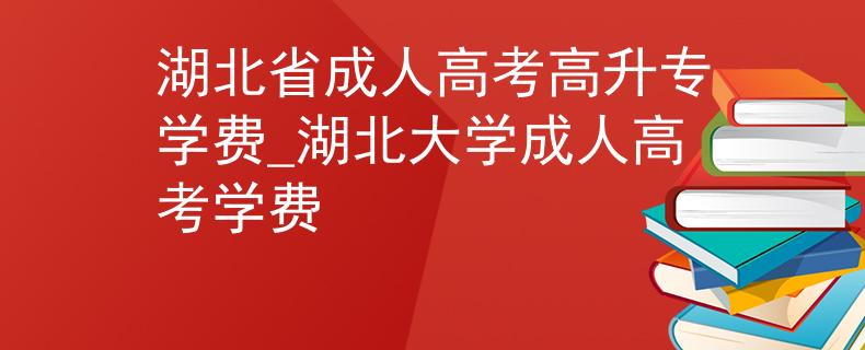 湖北省成人高考高升专学费_湖北大学成人高考学费