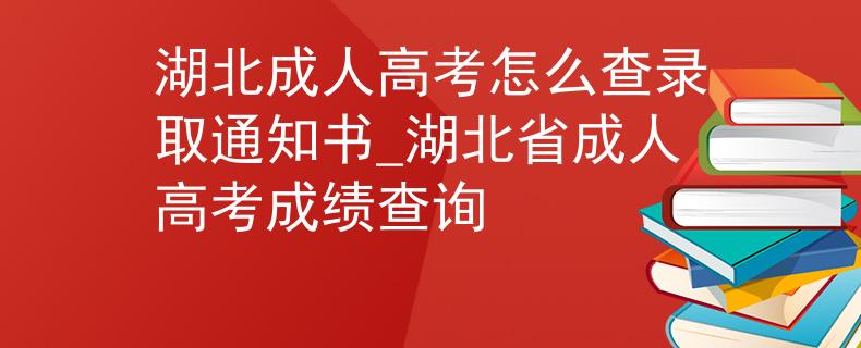 湖北成人高考怎么查录取通知书_湖北省成人高考成绩查询