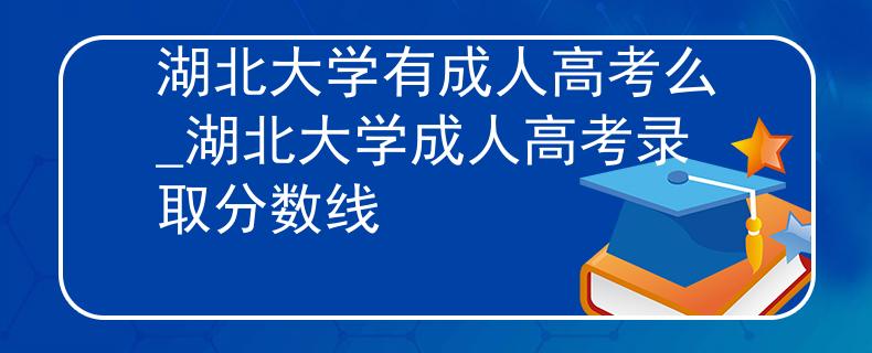 湖北大学有成人高考么_湖北大学成人高考录取分数线