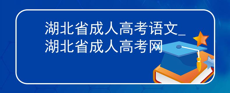 湖北省成人高考语文_湖北省成人高考网