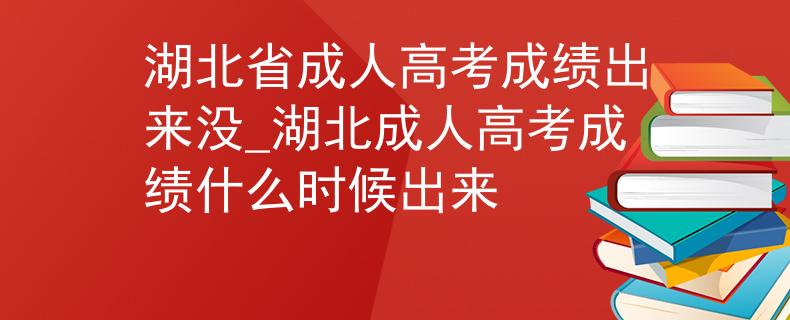 湖北省成人高考成绩出来没_湖北成人高考成绩什么时候出来