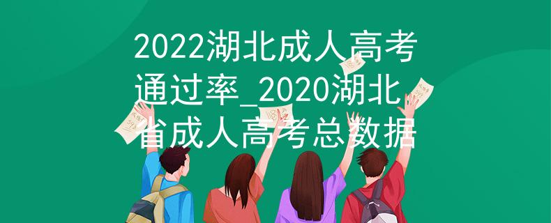 2022湖北成人高考通过率_2020湖北省成人高考总数据