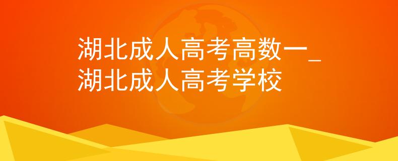 湖北成人高考高数一_湖北成人高考学校