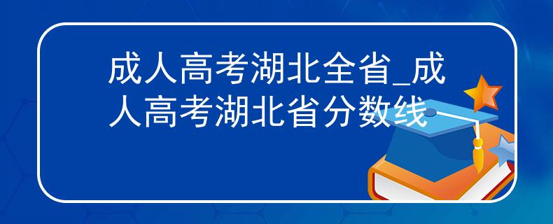 成人高考湖北全省_成人高考湖北省分数线
