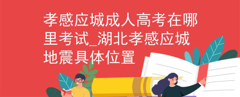 孝感应城成人高考在哪里考试_湖北孝感应城地震具体位置