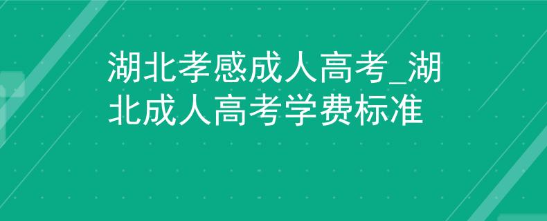 湖北孝感成人高考_湖北成人高考学费标准 湖北孝感成人高考_湖北成人高考学费标准