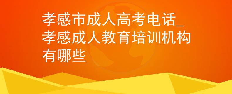 孝感市成人高考电话_孝感成人教育培训机构有哪些