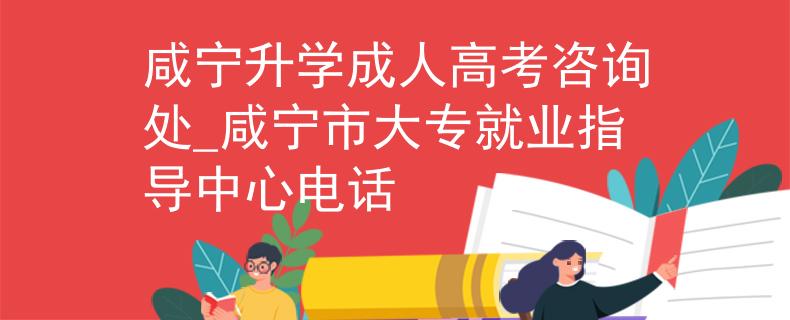 咸宁升学成人高考咨询处_咸宁市大专就业指导中心电话