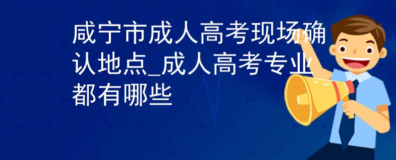 咸宁市成人高考现场确认地点_成人高考专业都有哪些
