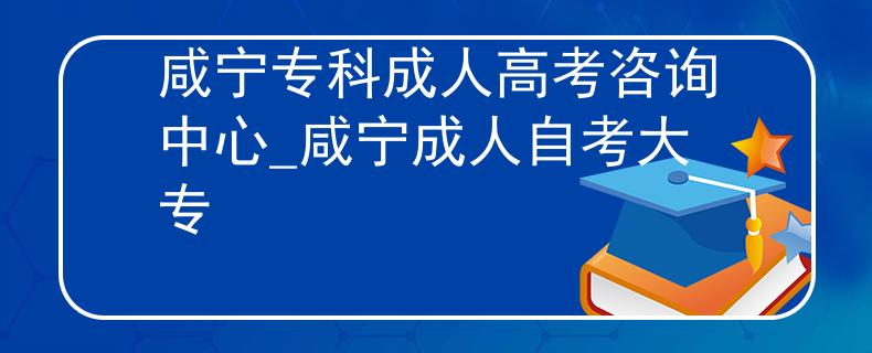 咸宁专科成人高考咨询中心_咸宁成人自考大专