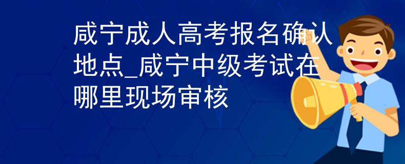 咸宁成人高考报名确认地点_咸宁中级考试在哪里现场审核