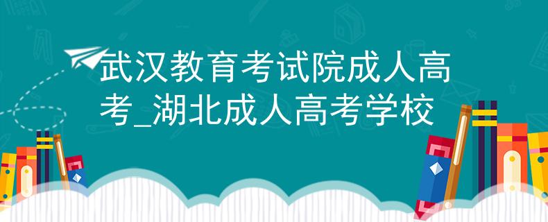 武汉教育考试院成人高考_湖北成人高考学校