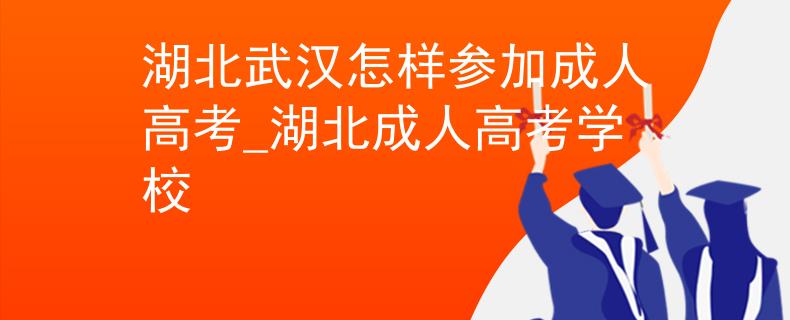 湖北武汉怎样参加成人高考_湖北成人高考学校