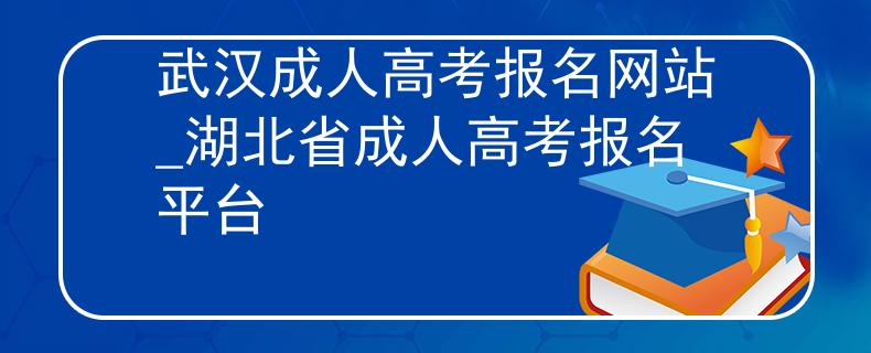 武汉成人高考报名网站_湖北省成人高考报名平台