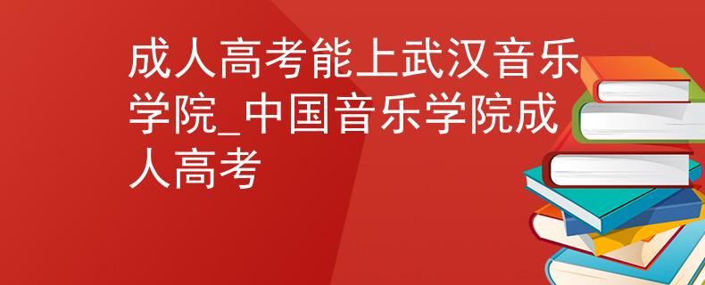 成人高考能上武汉音乐学院_中国音乐学院成人高考