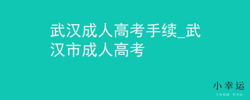 武汉成人高考手续_武汉市成人高考 武汉成人高考手续_武汉市成人高考