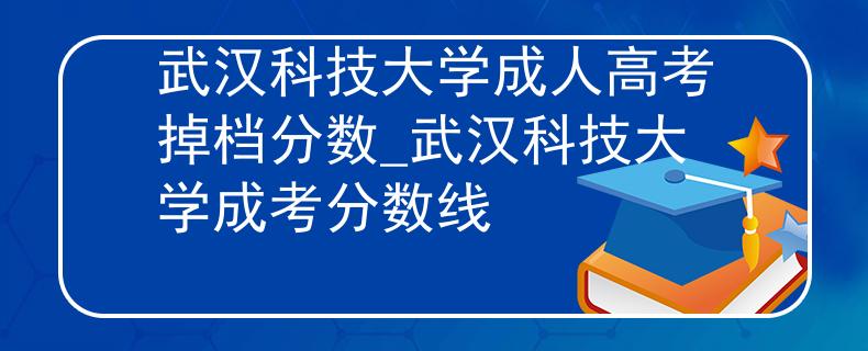 武汉科技大学成人高考掉档分数_武汉科技大学成考分数线