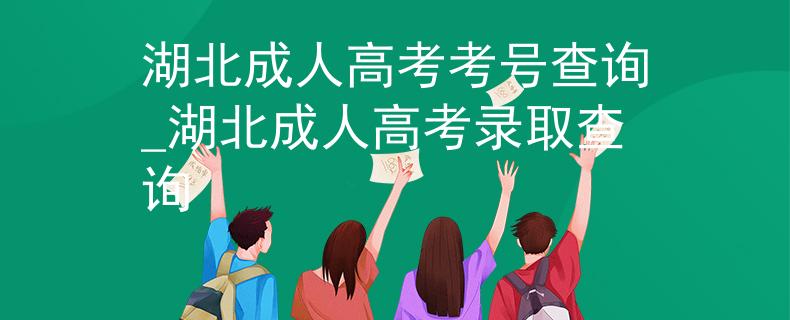 湖北成人高考考号查询_湖北成人高考录取查询