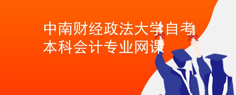 中南财经政法大学自考本科会计专业网课