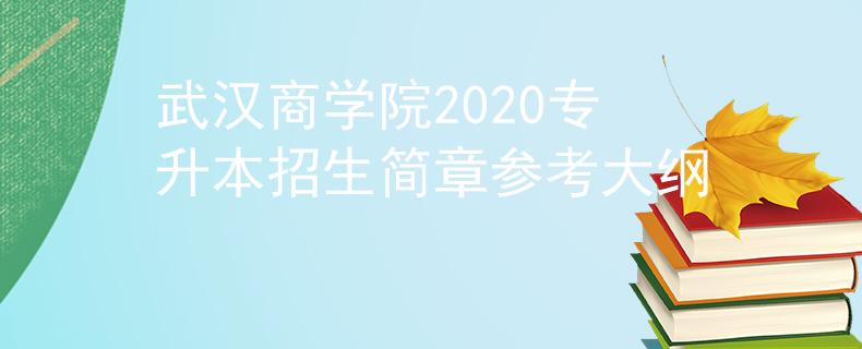武汉商学院2020专升本招生简章参考大纲 武汉商学院2020专升本招生简章参考大纲