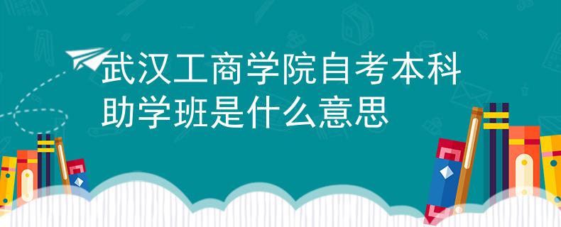 武汉工商学院自考本科助学班是什么意思