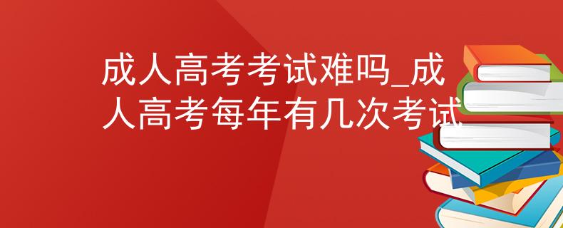 成人高考考试难吗_成人高考每年有几次考试